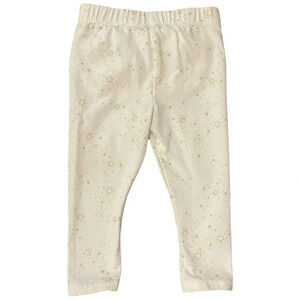 6-9 Months Cat & Jack Gold Stars & Bow Bottom Leggings